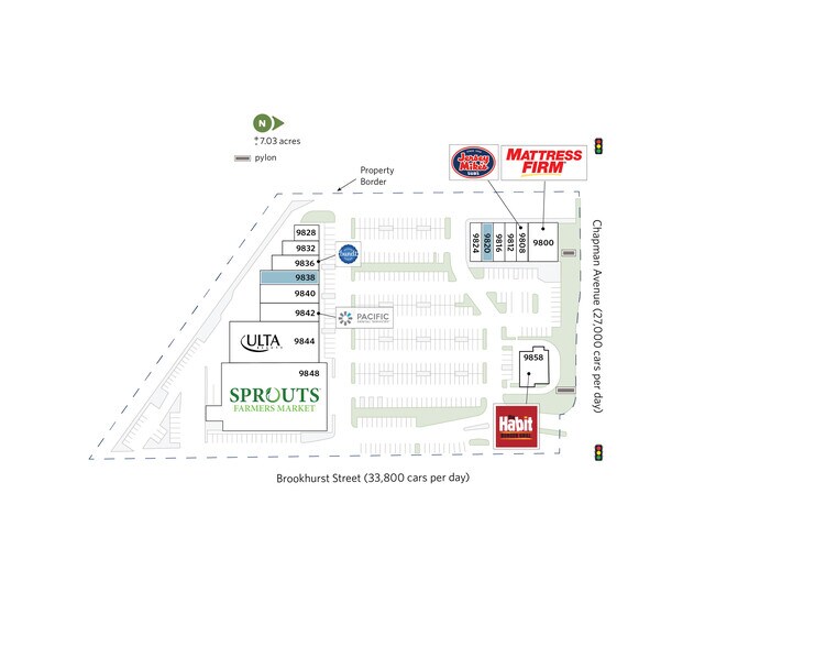 9852 Chapman Ave, Garden Grove, CA à louer - Plan de site – Image 3 sur 22