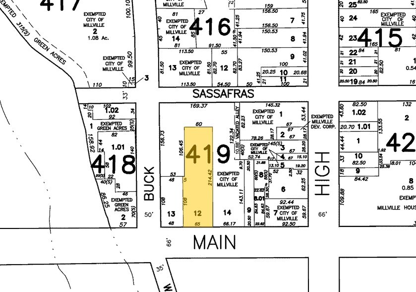 10 E Main St, Millville, NJ à vendre - Plan cadastral – Image 3 sur 4
