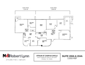 5800 Campus Circle Dr E, Irving, TX à louer Plan d’étage– Image 2 sur 2