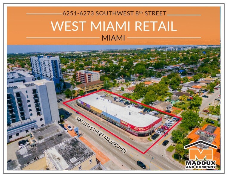 6251-6373 SW 8th St, West Miami, FL à louer - Photo de l’immeuble – Image 1 sur 2