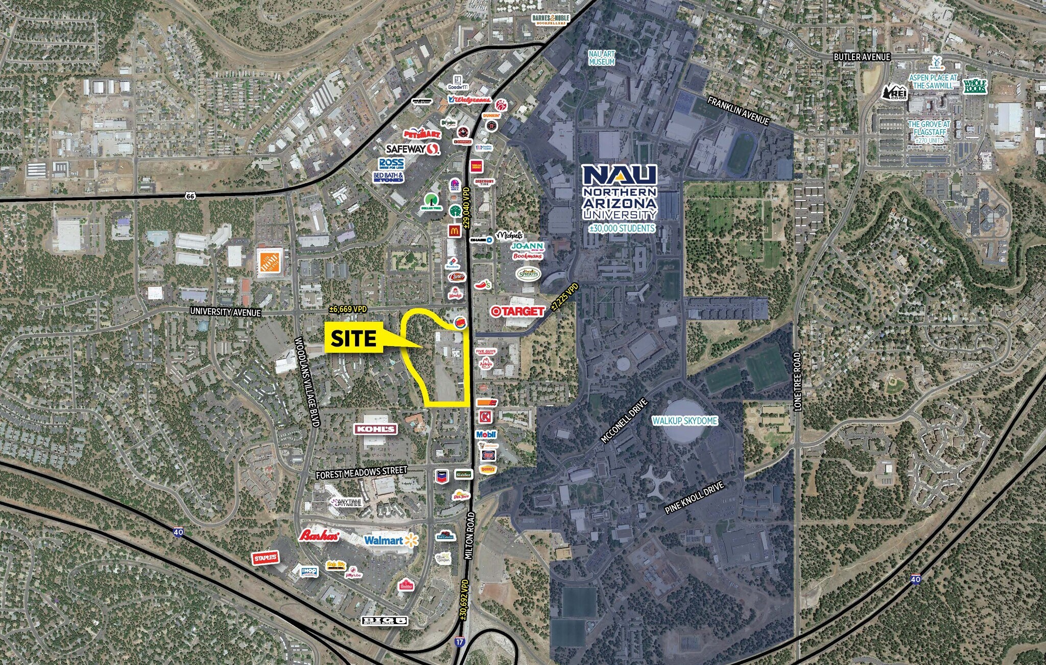 SWC Milton Rd & University Dr, Flagstaff, AZ à vendre Photo de l’immeuble– Image 1 sur 3