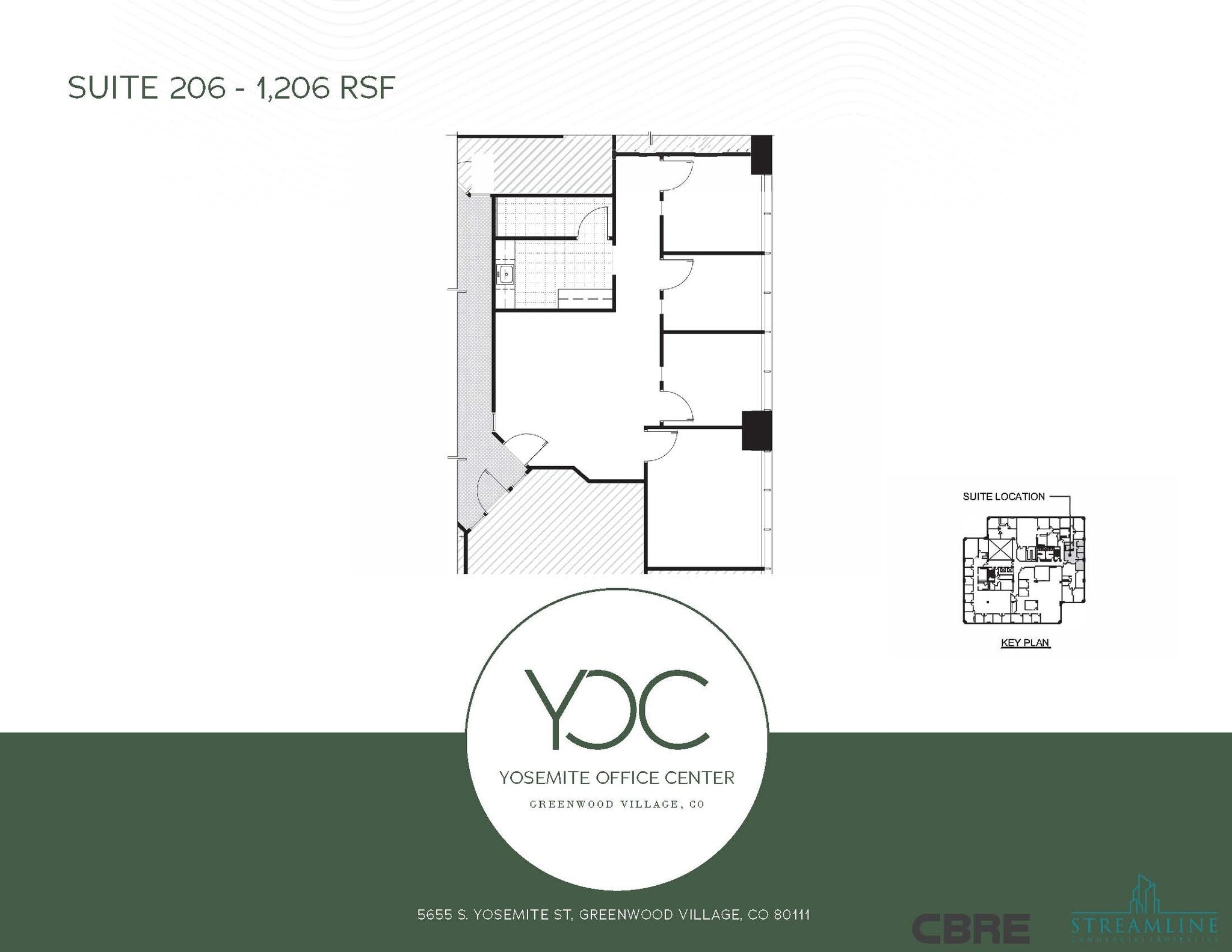 5655 S Yosemite St, Greenwood Village, CO à louer Plan d’étage– Image 1 sur 1