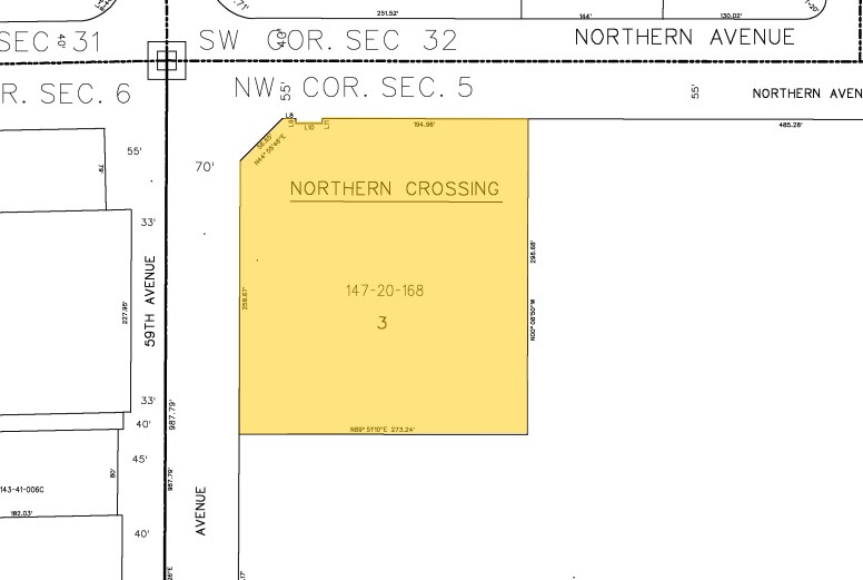 5849 W Northern Ave, Glendale, AZ à louer - Plan cadastral – Image 2 sur 11