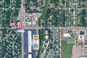 847-859 S Oliver St, Wichita, KS - VUE AÉRIENNE  vue de carte