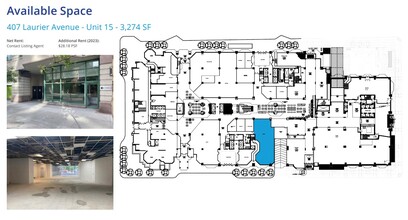 407 Laurier Ave W, Ottawa, ON à louer Plan d’étage– Image 2 sur 2