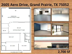 2601-2621 Aero Dr, Grand Prairie, TX à louer Photo de l’immeuble– Image 1 sur 1