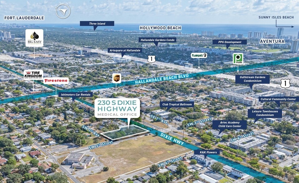 230 S Dixie Hwy, Hallandale Beach, FL à vendre - Photo de l’immeuble – Image 3 sur 10