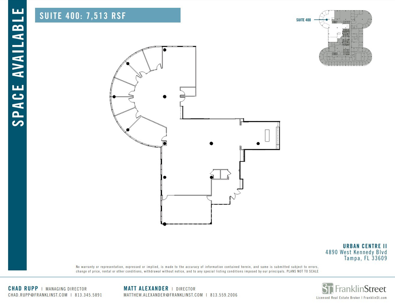 4830 W Kennedy Blvd, Tampa, FL à louer Plan d’étage– Image 1 sur 1