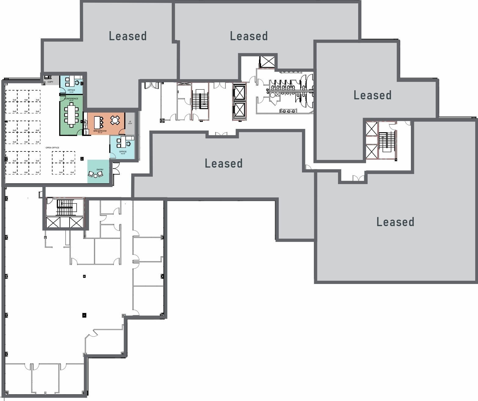 6501 Weston Pky, Cary, NC à louer Plan d’étage– Image 1 sur 2