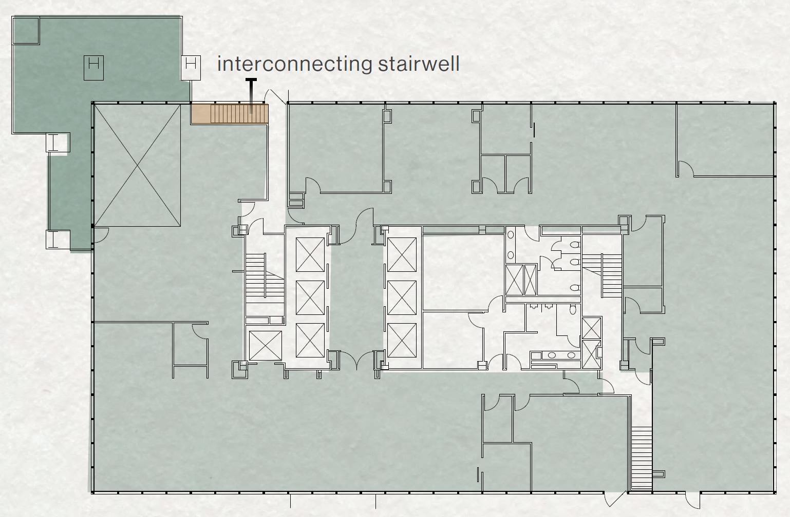 225 Broadway, San Diego, CA à louer Plan d’étage– Image 1 sur 1