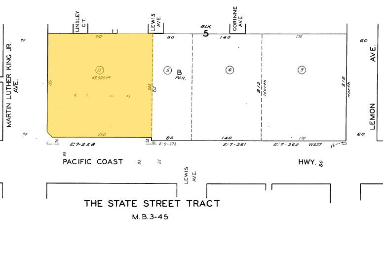 1001 E Pacific Coast Hwy, Long Beach, CA à vendre - Plan cadastral – Image 2 sur 4