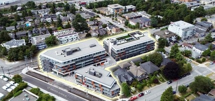 422 3rd St E, North Vancouver, BC - Vue aérienne vue de carte
