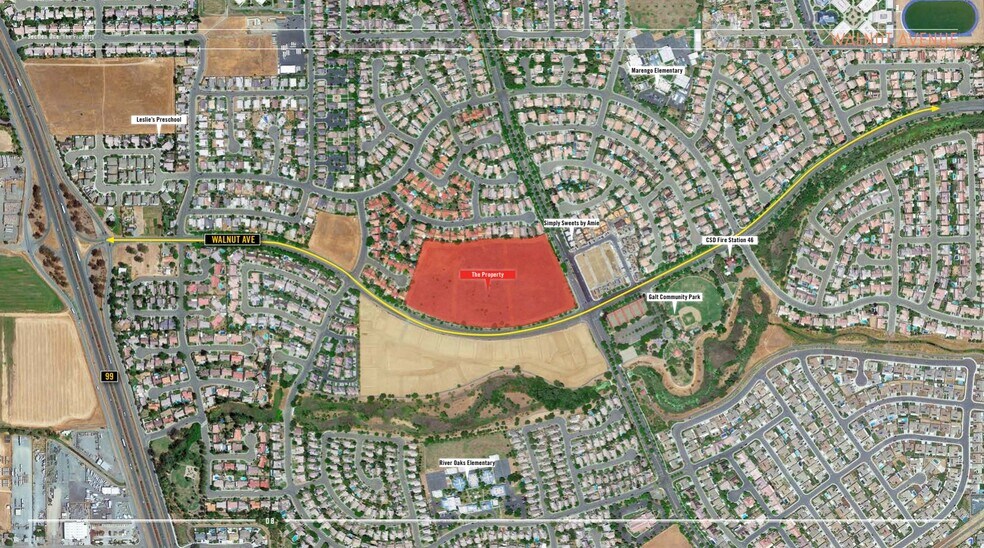 Walnut Ave, Galt, CA à vendre - Aérien – Image 3 sur 11