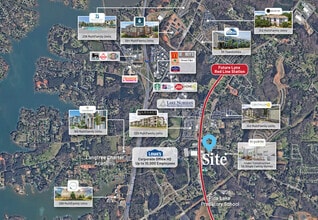 1489 Mecklenburg Hwy, Mooresville, NC - VUE AÉRIENNE vue de carte