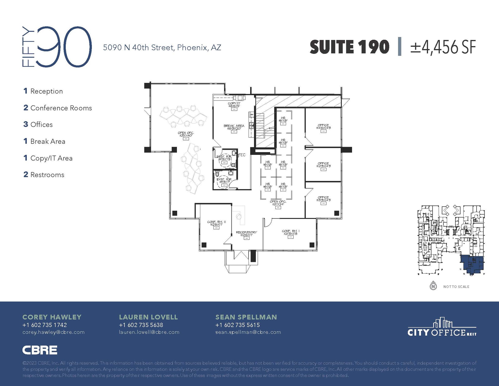 5090 N 40th St, Phoenix, AZ à louer Plan d’étage– Image 1 sur 1