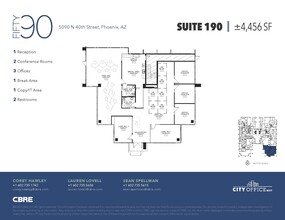 5090 N 40th St, Phoenix, AZ à louer Plan d’étage– Image 1 sur 1