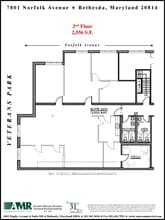 7801 Norfolk Ave, Bethesda, MD à louer Plan d’étage– Image 1 sur 1