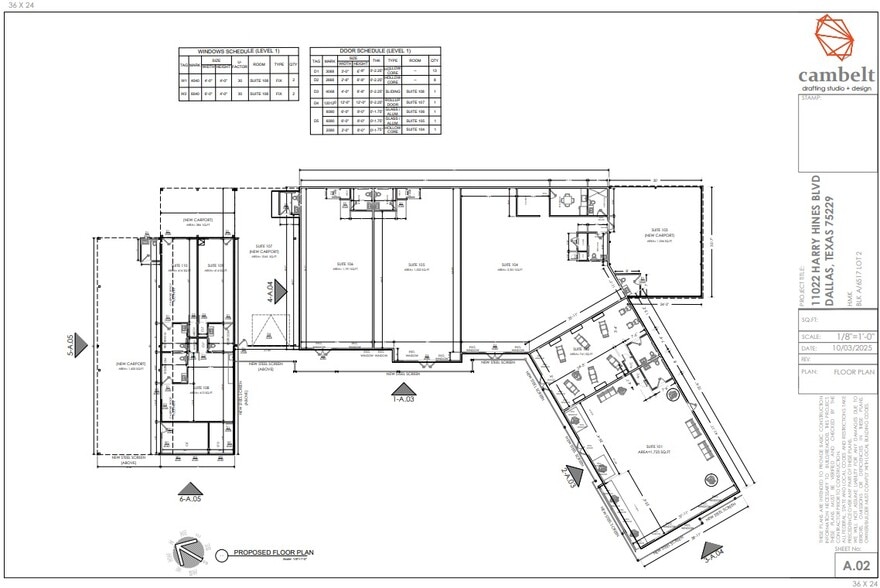 11022 Harry Hines Blvd, Dallas, TX à louer - Plan de site – Image 2 sur 7