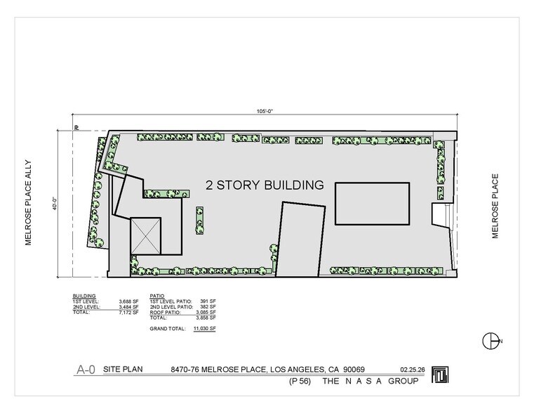 8472 Melrose Pl, West Hollywood, CA à louer - Plan d’étage – Image 2 sur 5
