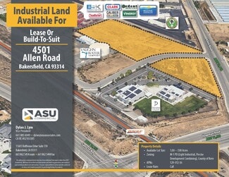 Plus de détails pour 4501 Allen Rd, Bakersfield, CA - Terrain à louer