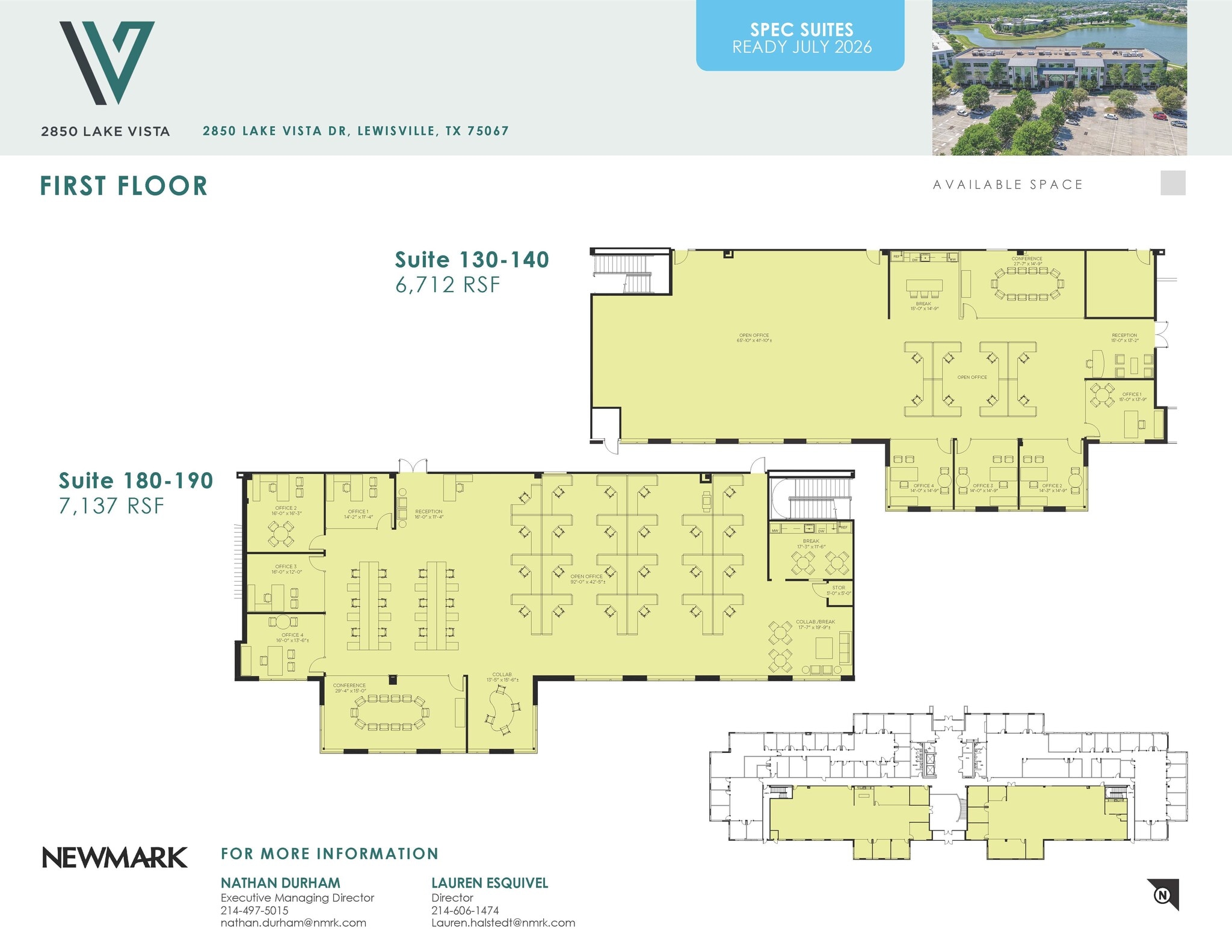 2850 Lake Vista Dr, Lewisville, TX à louer Plan d’étage– Image 1 sur 1