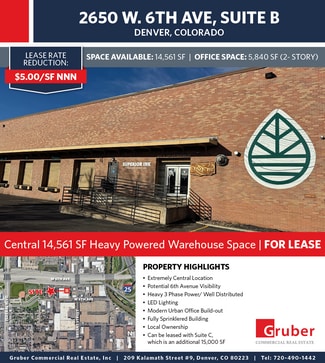 Plus de détails pour 2650-2680 W 6th Ave, Denver, CO - Industriel/Logistique à louer