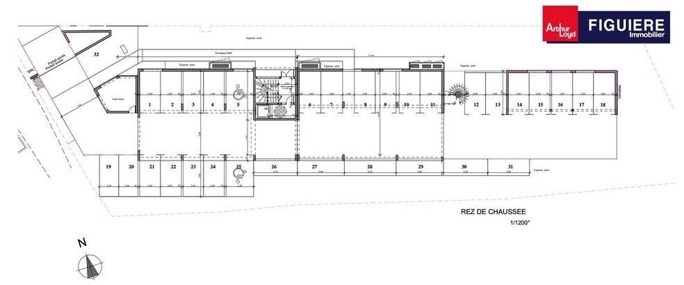 Bureau dans Aix-en-Provence à vendre - Plan d’étage – Image 3 sur 8