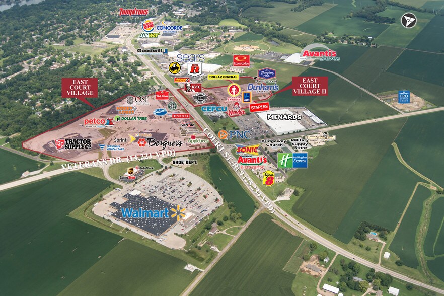 3300 Veterans Dr, Pekin, IL à vendre - Aérien – Image 3 sur 8