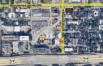 3814-3822 S Shepherd Dr, Houston, TX à louer Carte– Image 2 sur 4