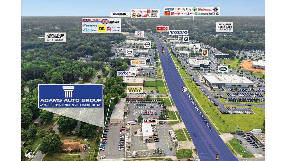 6625 E Independence Blvd, Charlotte, NC à vendre - Photo de l’immeuble – Image 2 sur 5