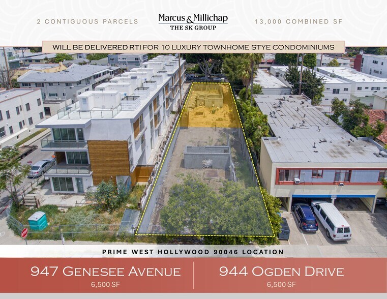 944 N Ogden Drive and 947 N Genesee Ave portefeuille de 2 biens à vendre sur LoopNet.fr - Photo de l’immeuble – Image 1 sur 6