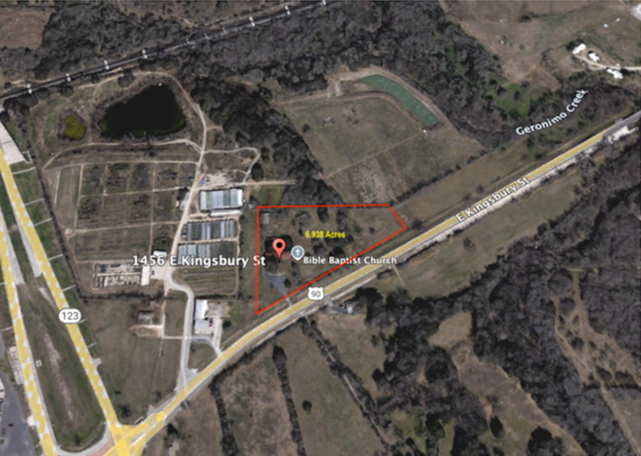 1456 E Kingsbury St, Seguin, TX à vendre Aérien– Image 1 sur 2