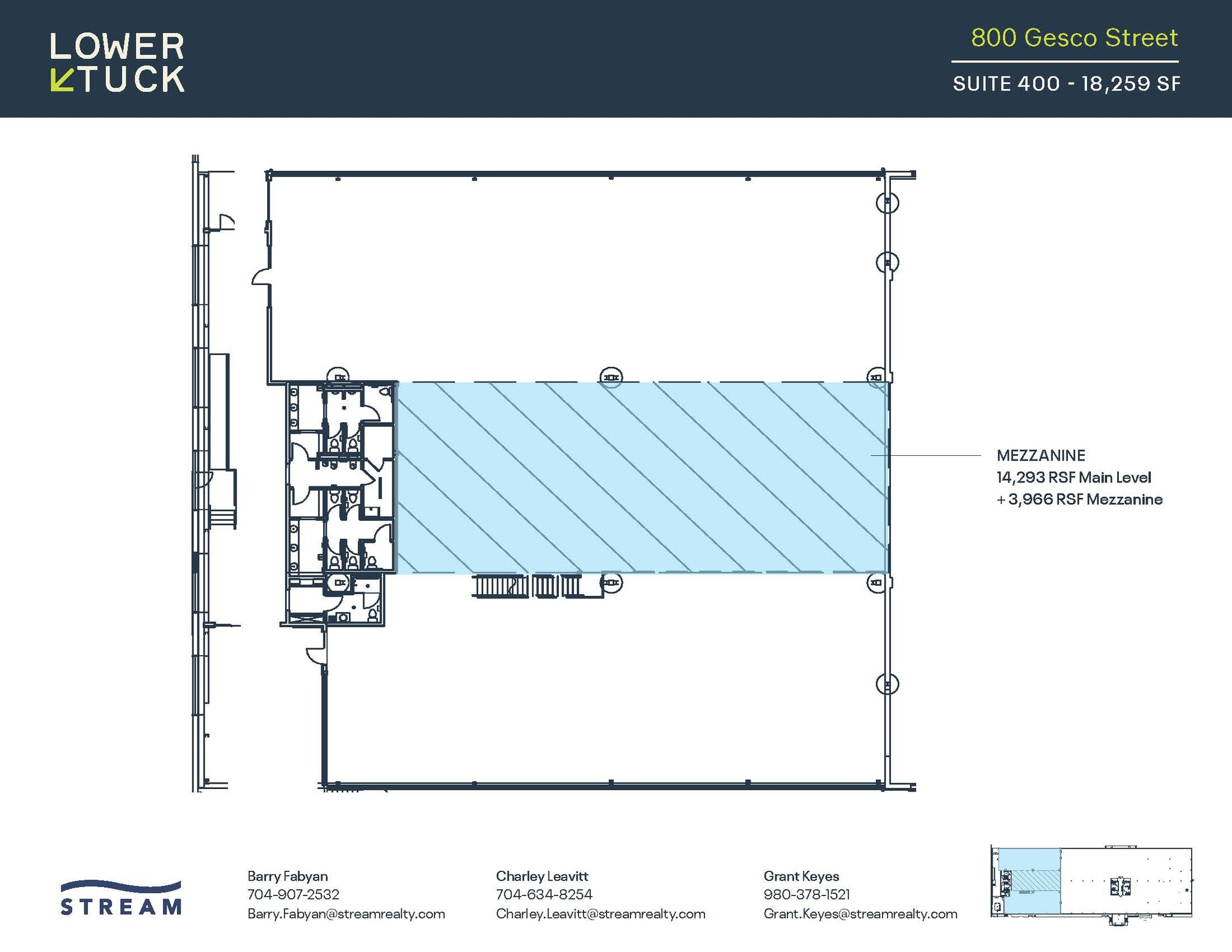 800 Gesco St, Charlotte, NC à louer Plan d’étage– Image 1 sur 1