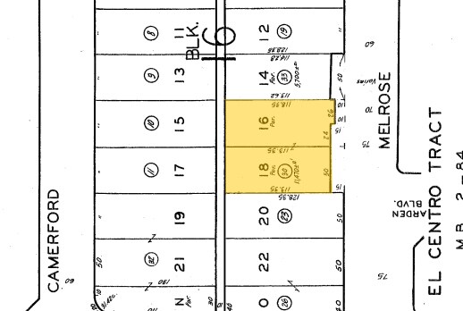 5735 Melrose Ave, Los Angeles, CA à louer - Plan cadastral – Image 2 sur 23