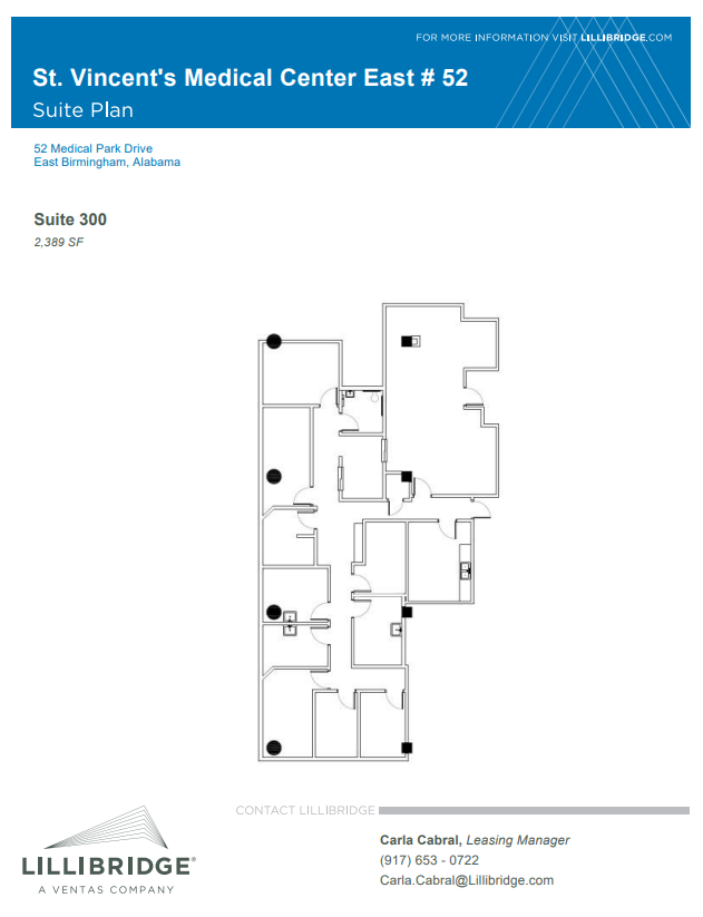 46-52 Medical Park Dr E, Birmingham, AL à louer Plan d’étage– Image 1 sur 2