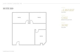 2610 Crow Canyon Rd, San Ramon, CA à louer Plan d’étage– Image 1 sur 1