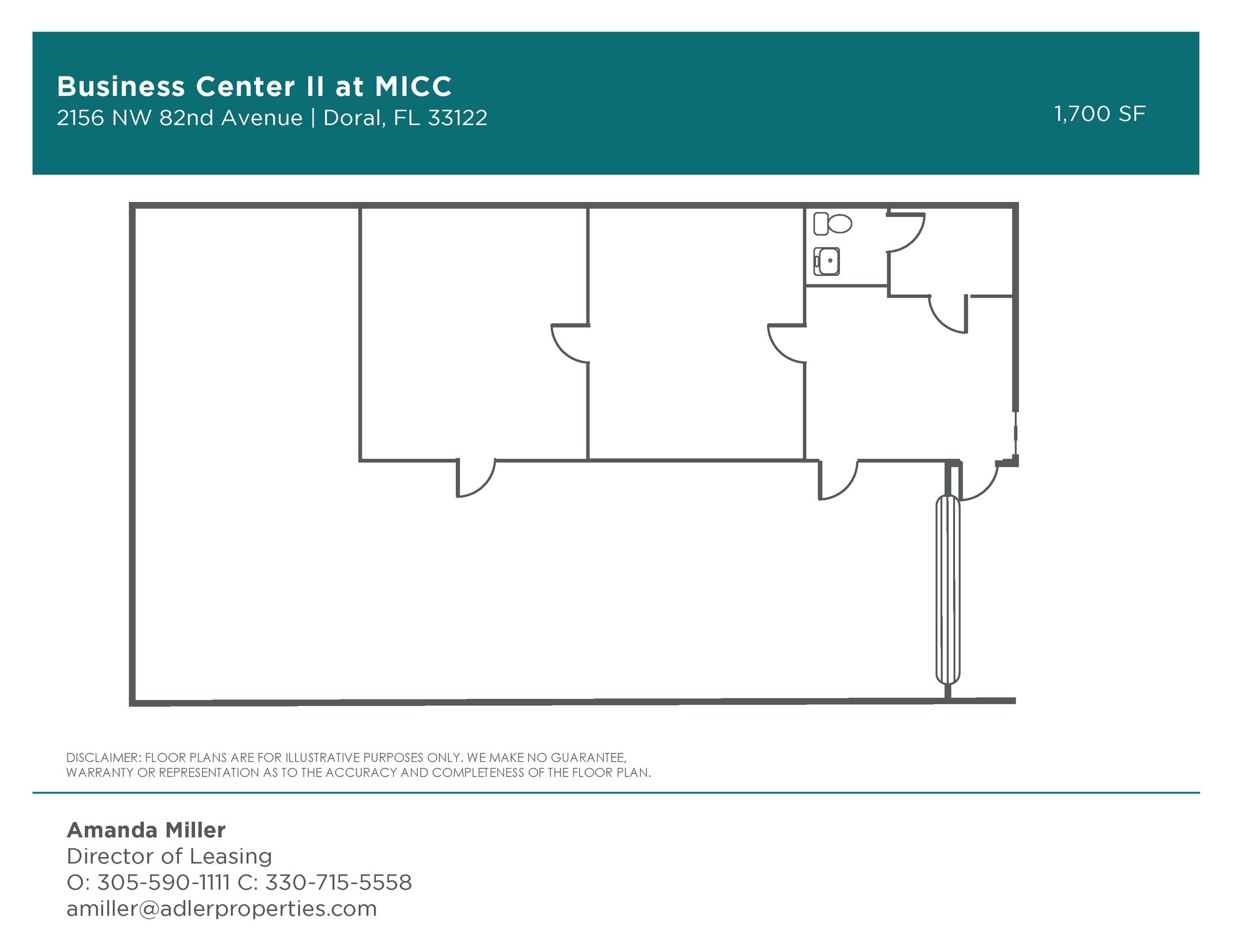 2156-2214 NW 82nd Ave, Miami, FL à louer Plan d’étage– Image 1 sur 1