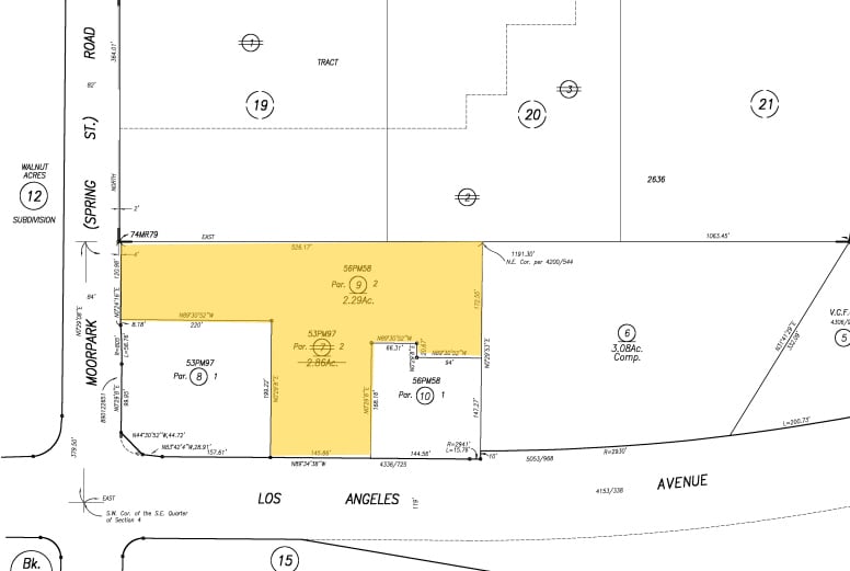 525 New Los Angeles Ave, Moorpark, CA à vendre - Plan cadastral – Image 3 sur 5