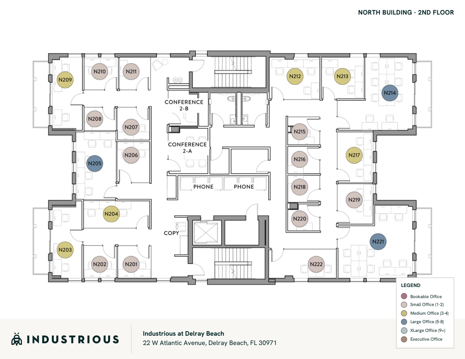 22 W Atlantic Ave, Delray Beach, FL à louer Plan d’étage– Image 1 sur 5