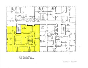 3816 Woodruff Ave, Long Beach, CA à louer Plan d’étage– Image 2 sur 2
