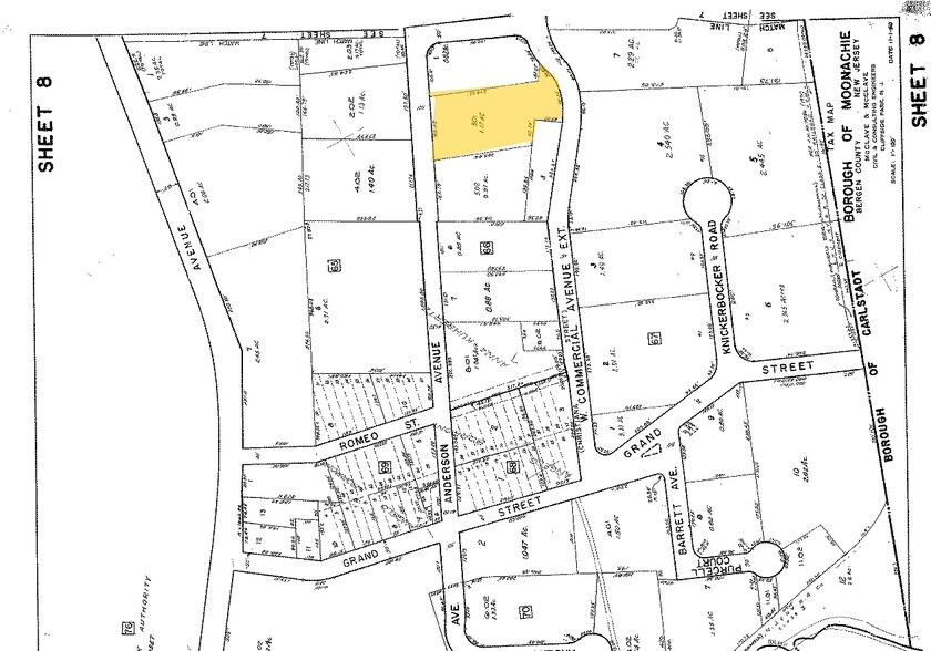 175 Anderson Ave, Moonachie, NJ à louer - Plan cadastral – Image 2 sur 2