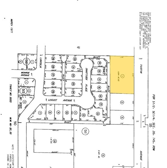 1018-1046 N Tustin St, Orange, CA à louer - Plan cadastral – Image 2 sur 6