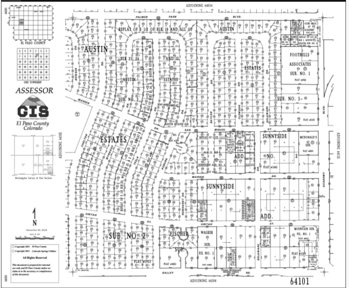 3612 Galley Rd, Colorado Springs, CO à vendre - Plan cadastral – Image 2 sur 43