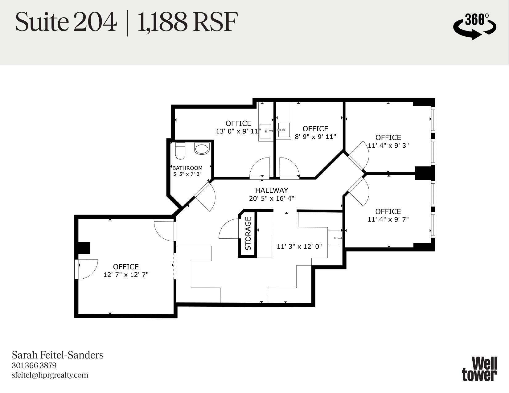 2021 K St NW, Washington, DC à louer Plan d’étage– Image 1 sur 1