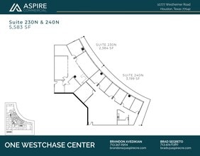 10777 Westheimer Rd, Houston, TX à louer Plan d’étage– Image 2 sur 2