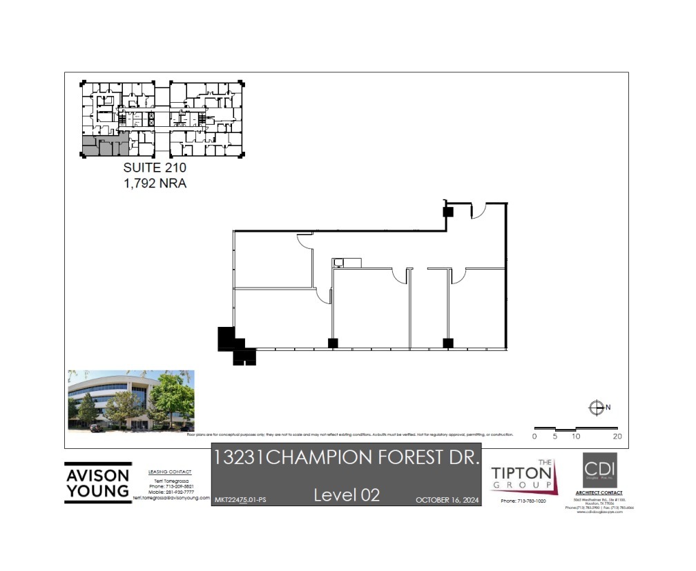 13231 Champion Forest Dr, Houston, TX à louer Plan d’étage– Image 1 sur 1