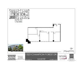 13231 Champion Forest Dr, Houston, TX à louer Plan d’étage– Image 1 sur 1