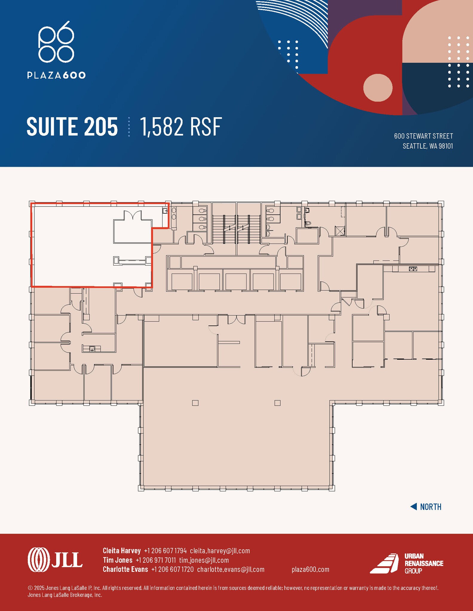 600 Stewart St, Seattle, WA à louer Plan d’étage– Image 1 sur 1