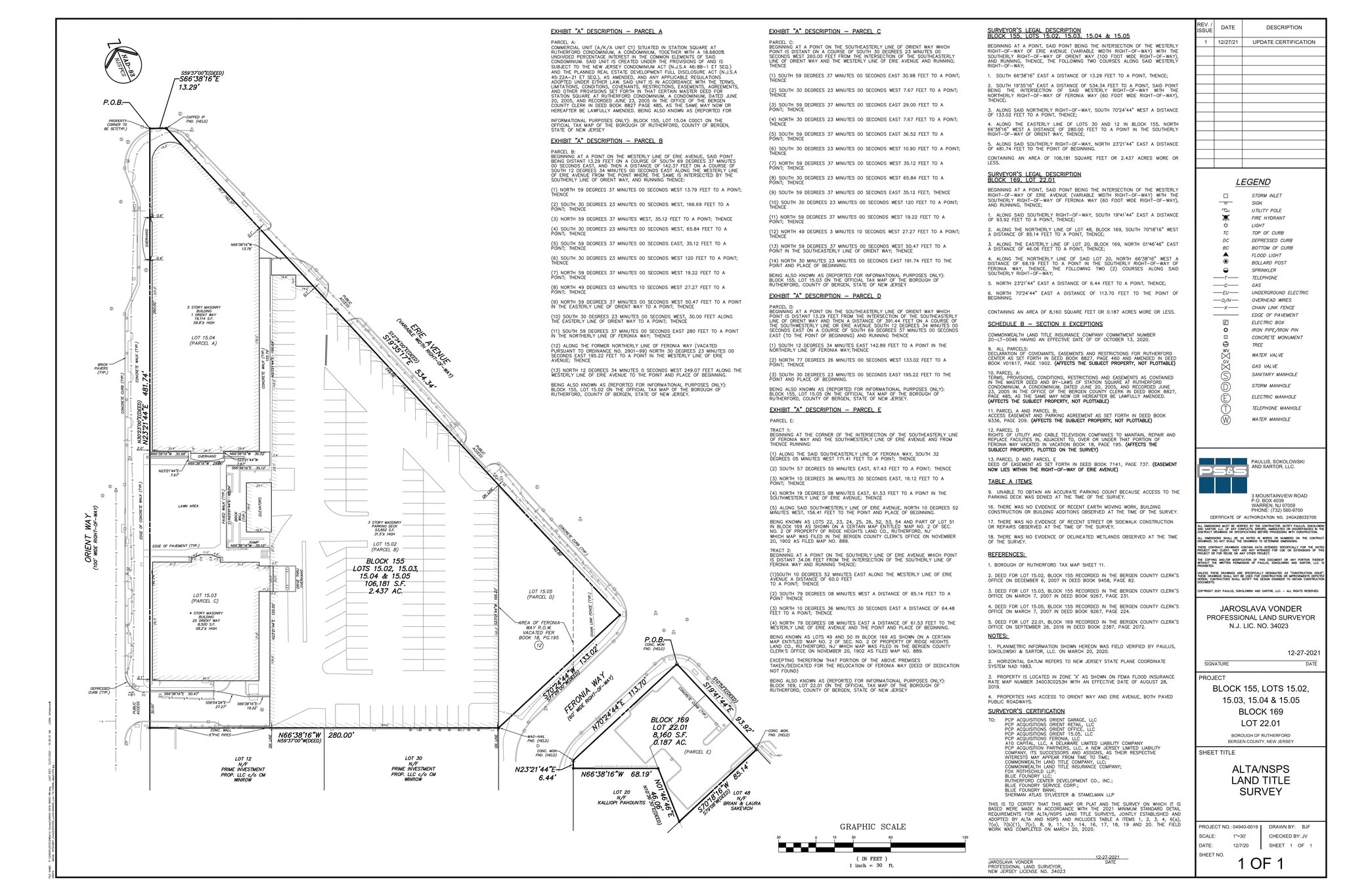 25 Orient Way, Rutherford, NJ à louer Plan de site– Image 1 sur 1