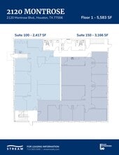 2120 Montrose Blvd, Houston, TX à louer Plan d’étage– Image 1 sur 1